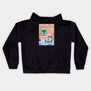 Funky wallpaper Kids Hoodie